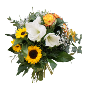 Bouquet con girasoli