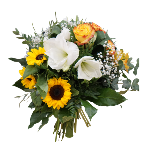 Bouquet con girasoli